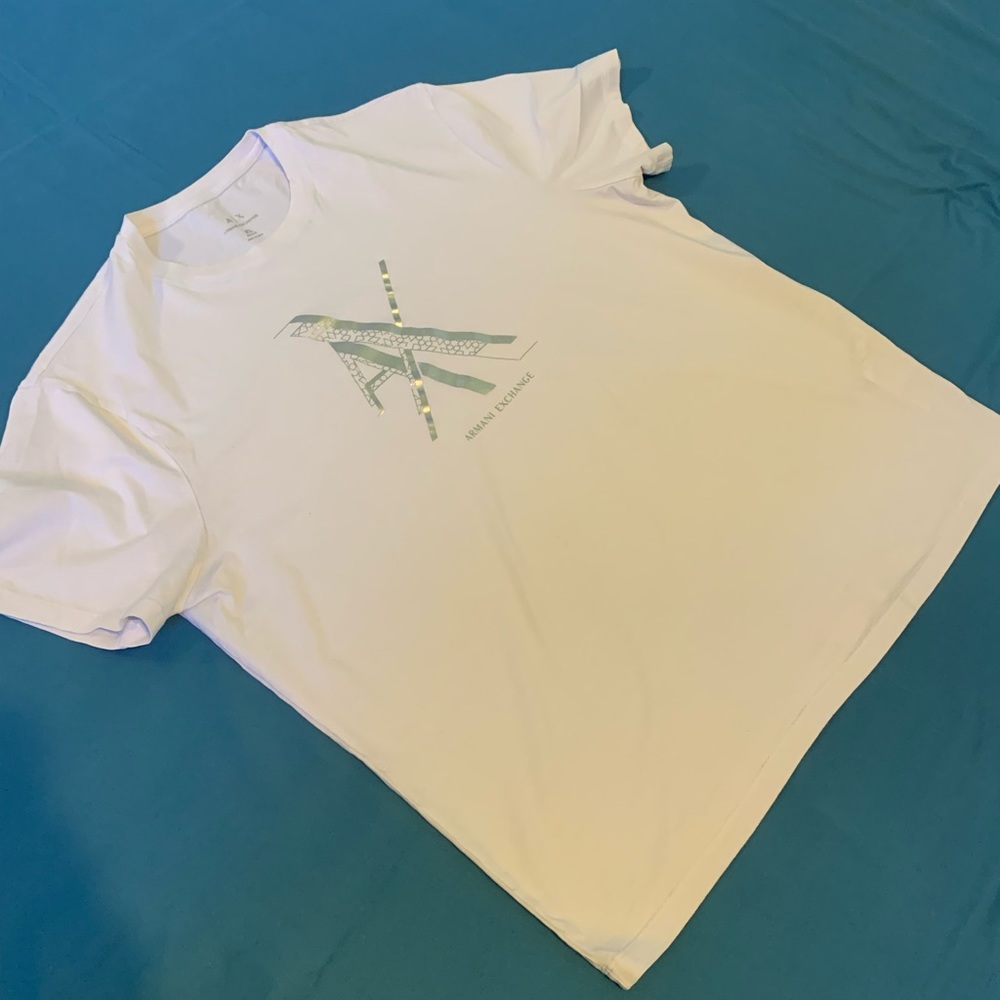 Armani Exchange Regular Fit XL White T-Shirt